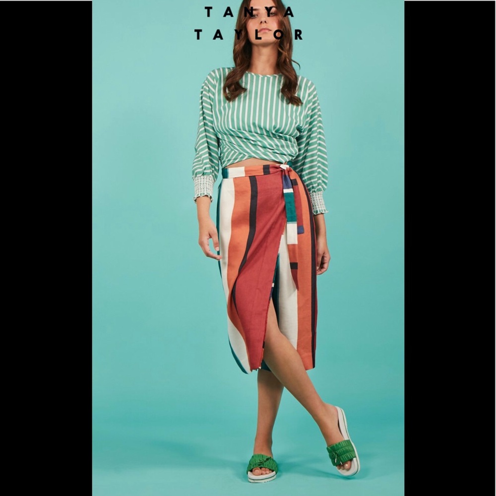 Brand new Tanya Taylor striped skirt